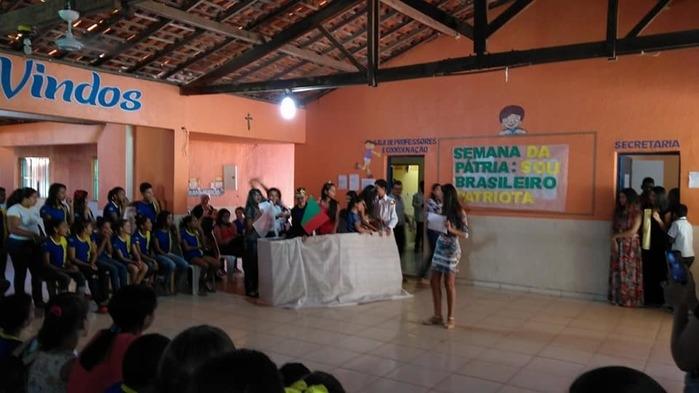 Escolas municipais realizam atividades em alusão a Semana da Pátria (Crédito: Adriano Sousa)