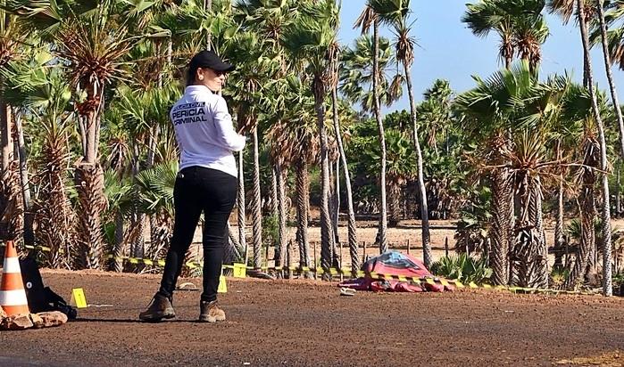 Perícia Criminal fez o levantamento no local do acidente.  (Crédito: Kairo Amaral)