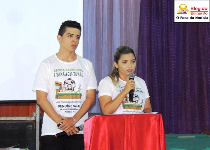 I Sarau Cultural homenageia o Escritor Genuíno Sales  - Imagem 3