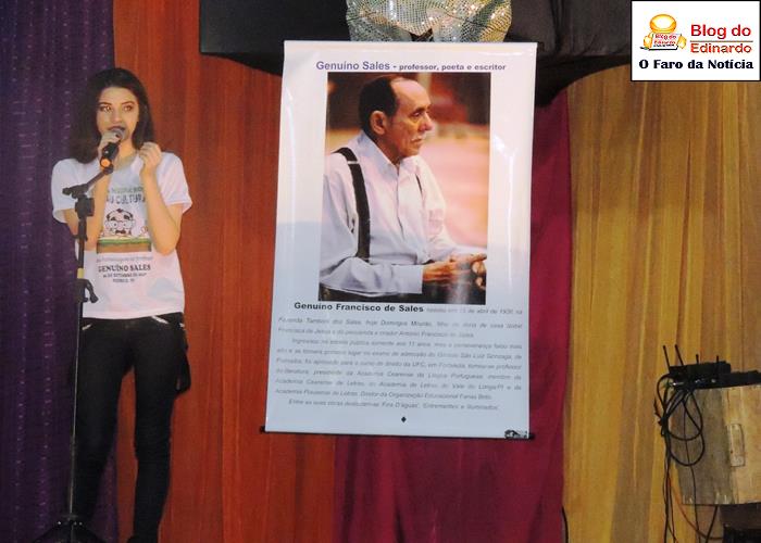 I Sarau Cultural homenageia o Escritor Genuíno Sales  - Imagem 77