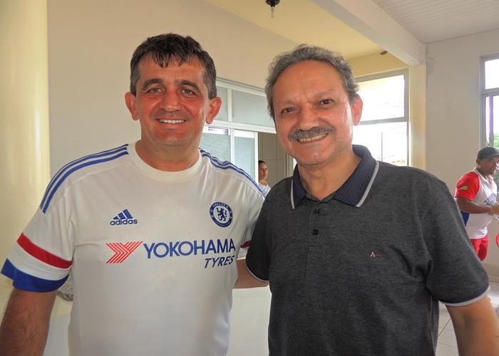 Empresário Gerson Ramos o homem forte da Rádio 7 Cidades FM e o deputado Wilson Brandão (Crédito: Edinardo Pinto )