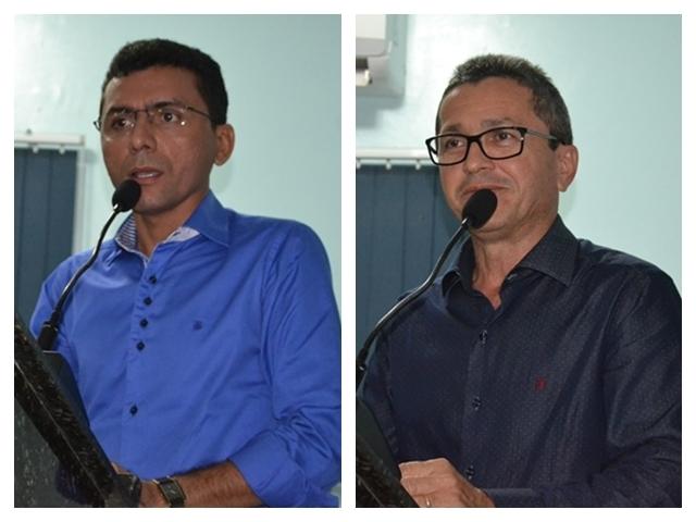 Padre Feliciano e pastor Edilberto durante seus pronunciamentos (Crédito: folha atual)