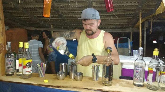 Paulo Rico primeiro barraqueiro do Paiol Folia de 2008 (Crédito: Aristeu Carvalho)