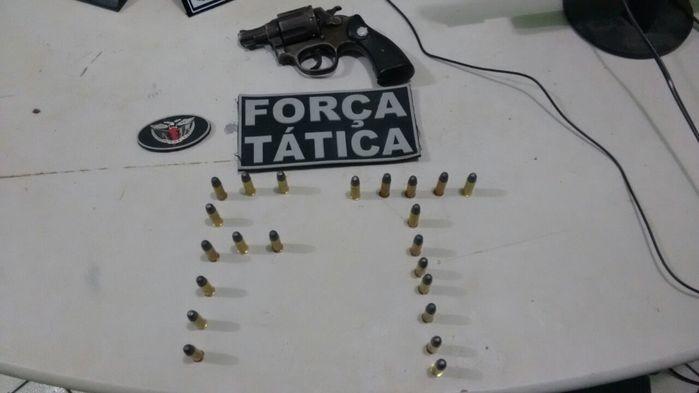Arma apreendida pela Força Tática do Município (Crédito: Polícia Militar)