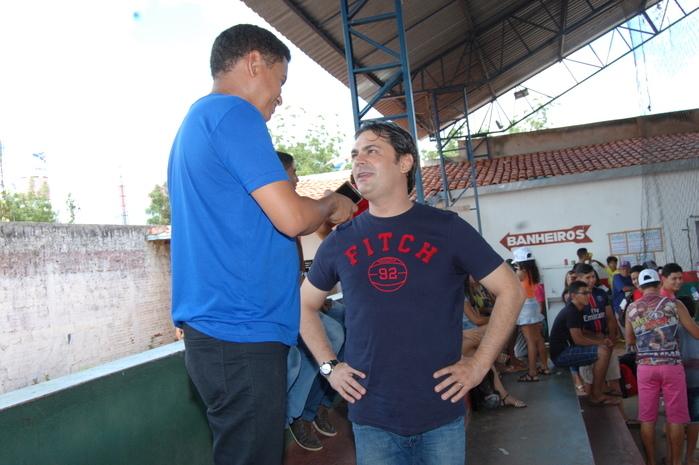 Prefeito Roger Linhares durante a Taça Cidade 2017 (Crédito: Raimundo Basílio)
