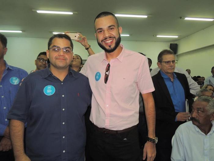 Secretário de Comunicação Diego Martins e o consultor da Universidade Cruzeiro do Sul Arthur Hens (Crédito: Edinardo Pinto )