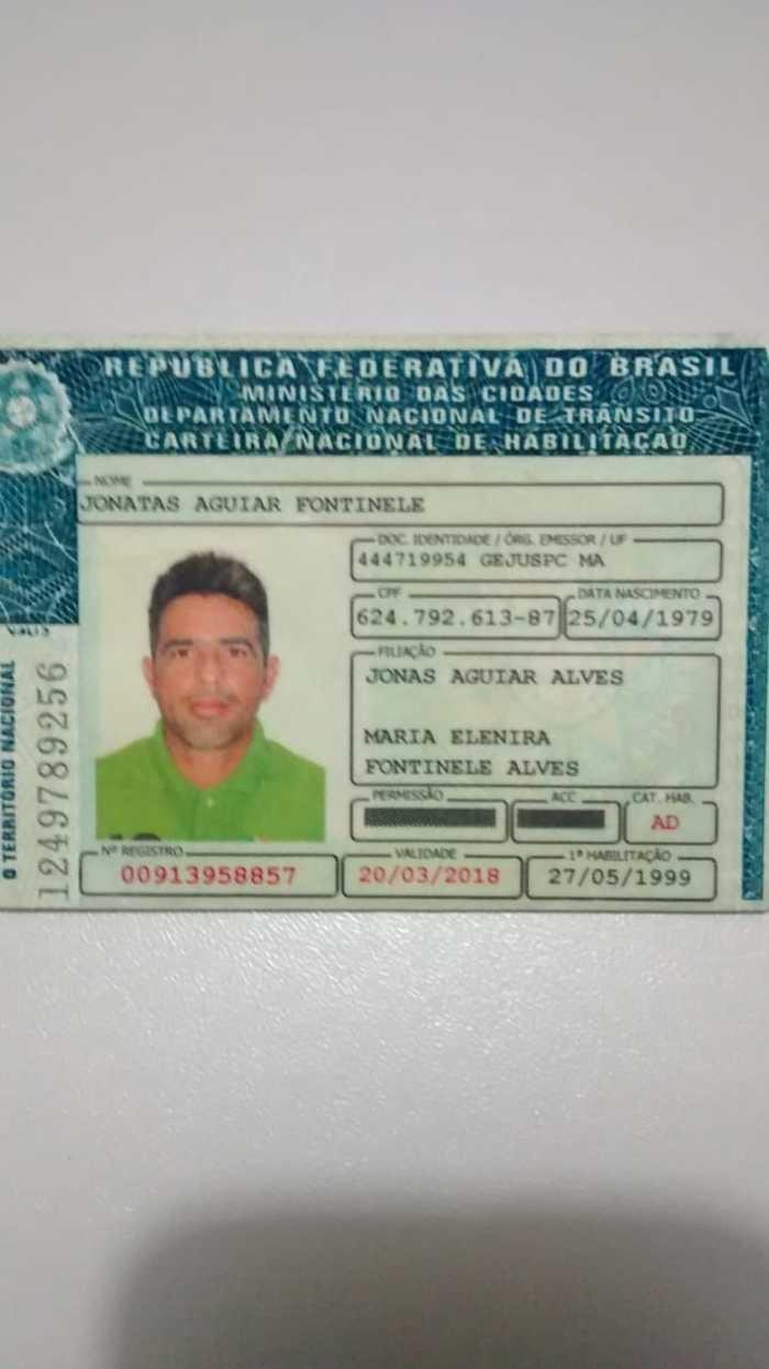 CNH do proprietário do Caminhão (Crédito: Polícia Civil de Parnarama)