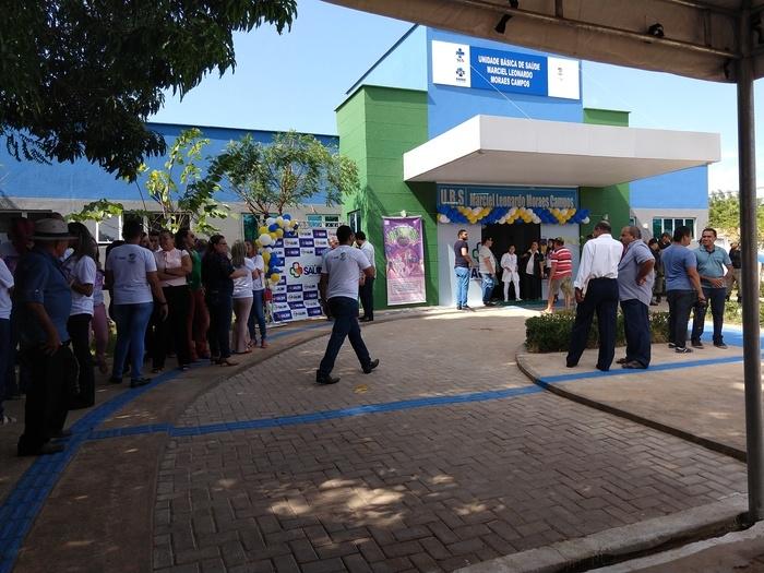 Presidente do Conselho mun. de saúde, Marcelo Francisco (Marcelo do PT); secretária de saúde, Andréia Cavalcante; ministro da saúde Gilberto Occhi; prefeito júnior Carvalho e secretário de estado da saúde, Florentino Neto.