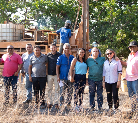 Obra de 18 poços tubulares inicia na comunidade Meirim(Barra da Prata, Uruçuí-PI)