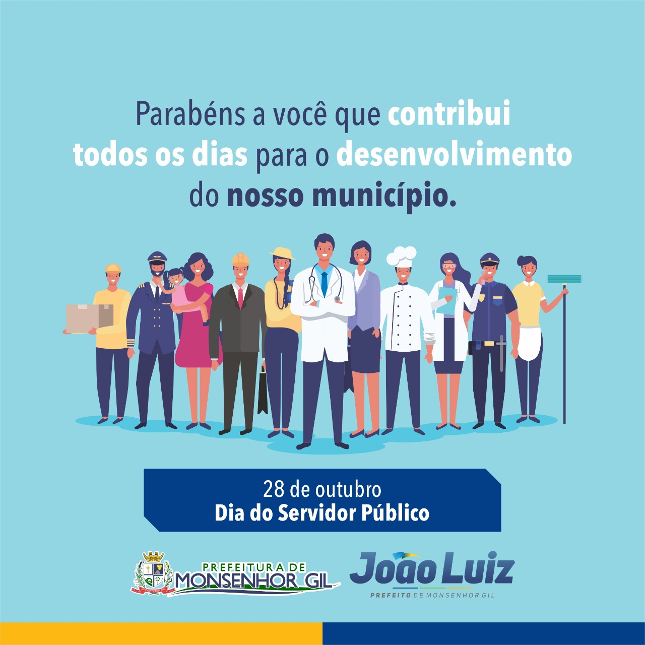 Prefeito João Luiz parabeniza Servidor Público em seu dia  - Imagem 1