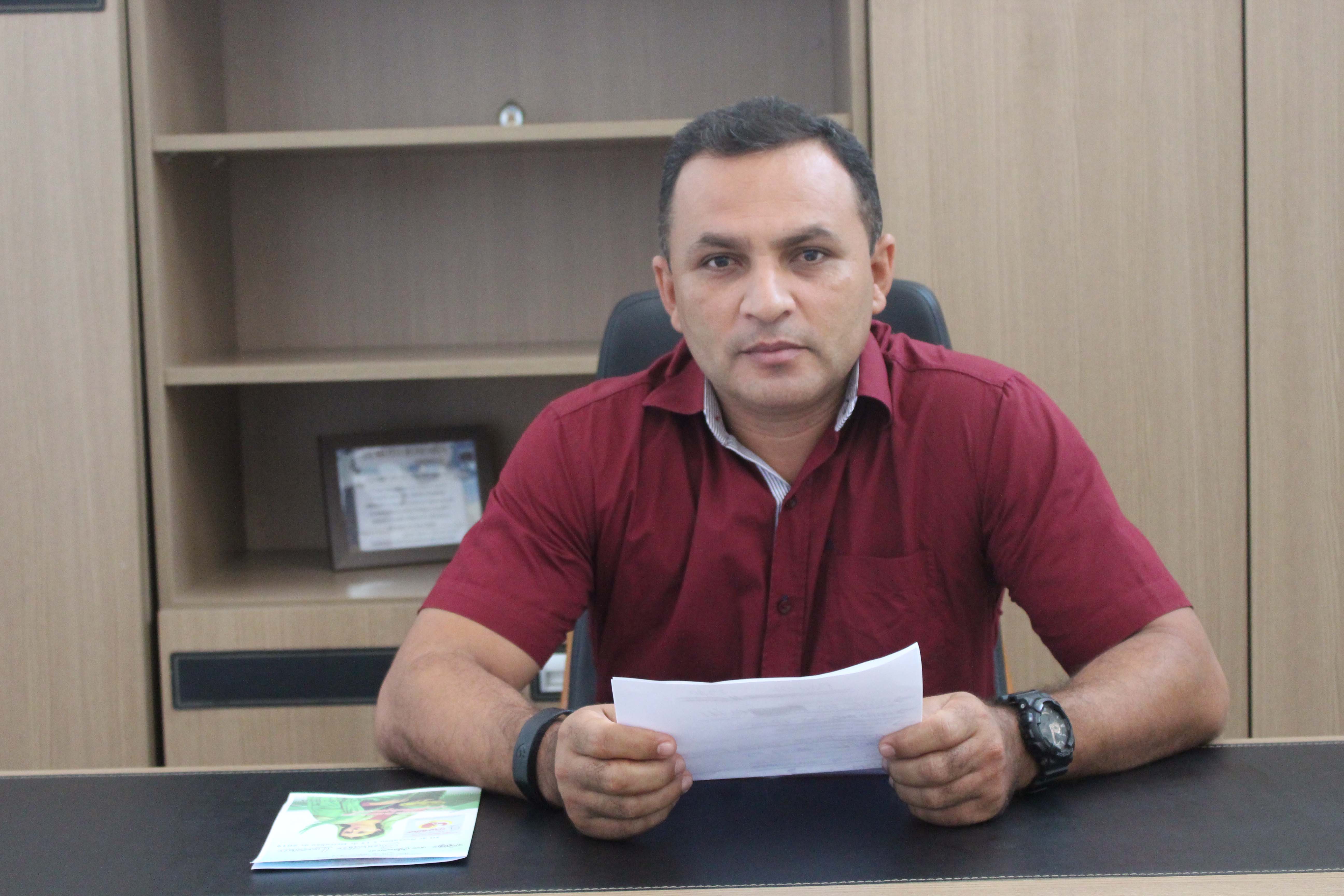 Vice Prefeito, Antônio Abreu que tomará posse como Prefeito interino