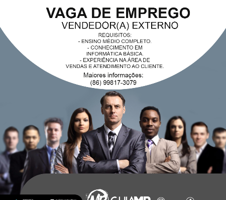 Vaga de Emprego abertas para vendedores(a) externo para a empresa Guia MP