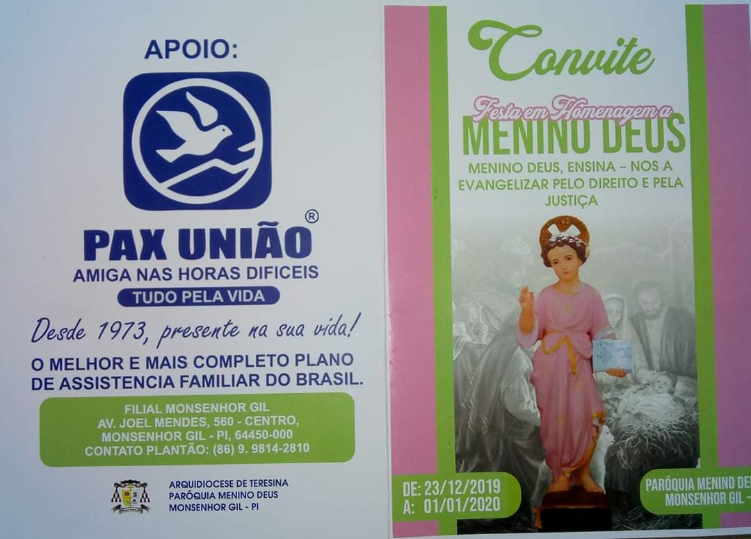 Padroeiro Menino Deus em festa em Monsenhor Gil - Imagem 2