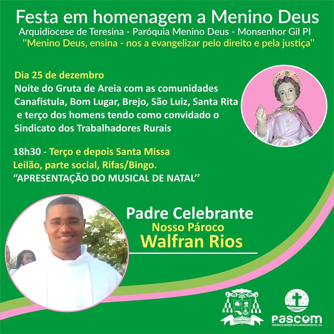 Padroeiro Menino Deus em festa em Monsenhor Gil - Imagem 21