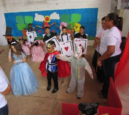 Educação em festa com encerramento de projeto de leitura