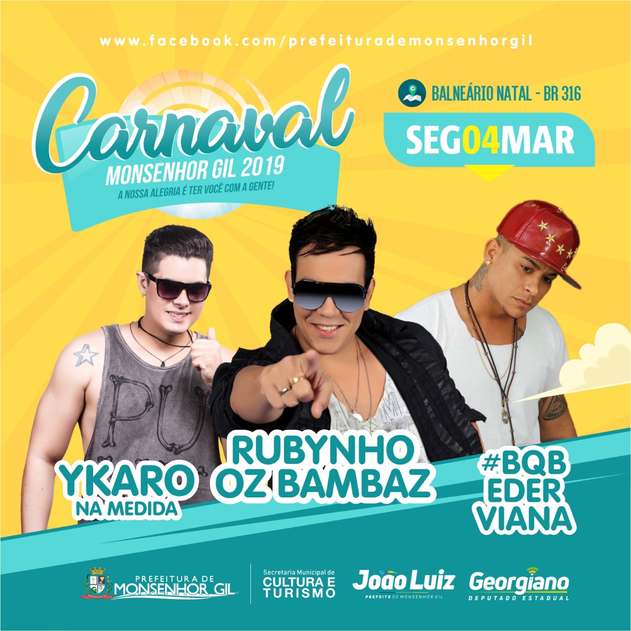 Começa hoje o Carnaval de Monsenhor Gil, no mais lindo cenário  - Imagem 2