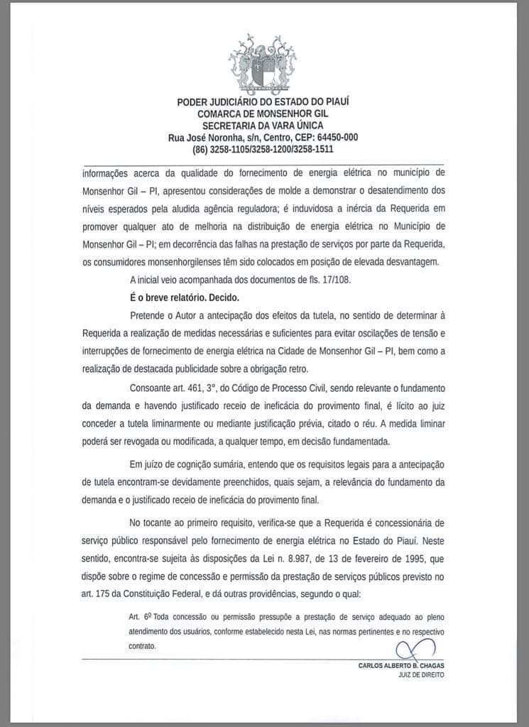 Prefeito João Luiz aciona ministério público para cumprir decisão judicial sobre falta de energia elétrica  - Imagem 1