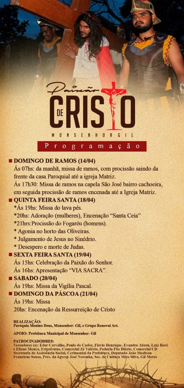 Paróquia do Menino Deus lança programação da Semana Santa - Imagem 8