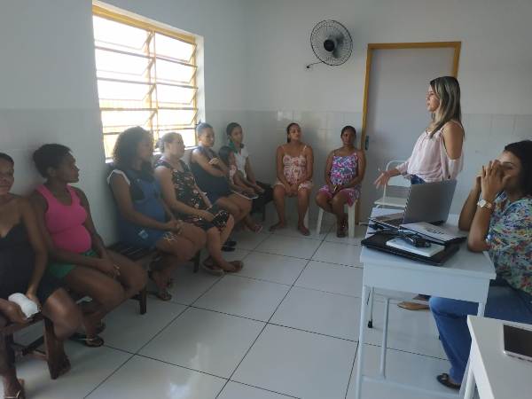 Gestantes participam de palestra no NASF - Imagem 7