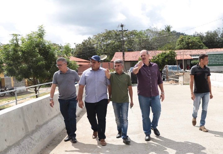 Obras da construção da ponte é tema de visita do deputado Georgiano Neto em Monsenhor Gil - Imagem 1