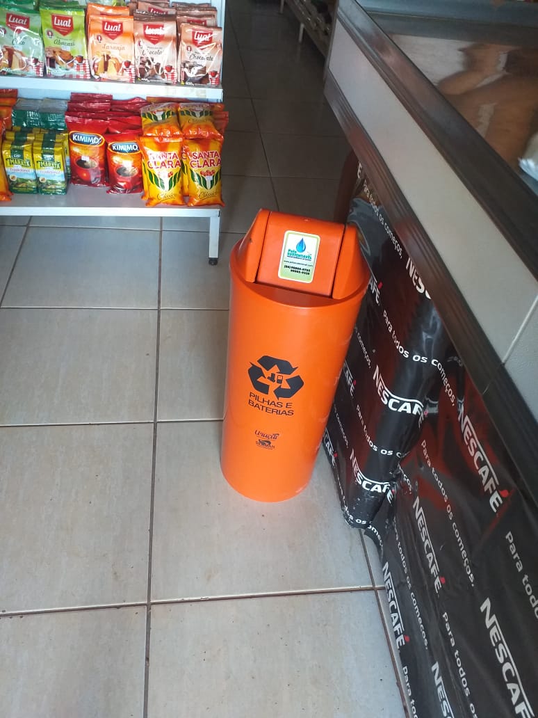 PMU Instala Coletores de pilhas e baterias em diversos Estabelecimentos da cidade - Imagem 1