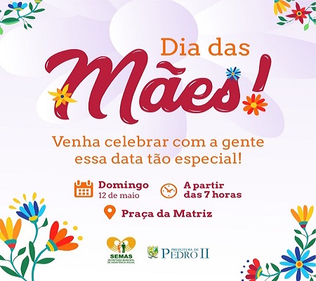 Município realizará comemoração ao dia das mães 