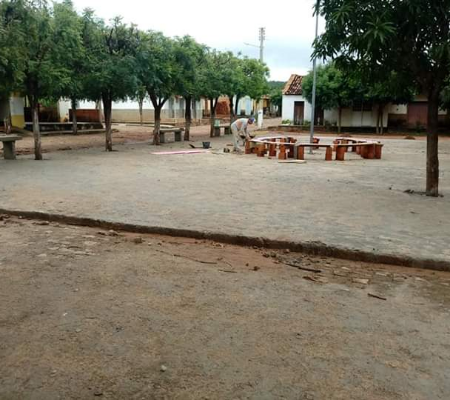 Prefeito de Ipiranga do Piauí, inaugura Obras de Calçamento na localidade São José dos Côcos.