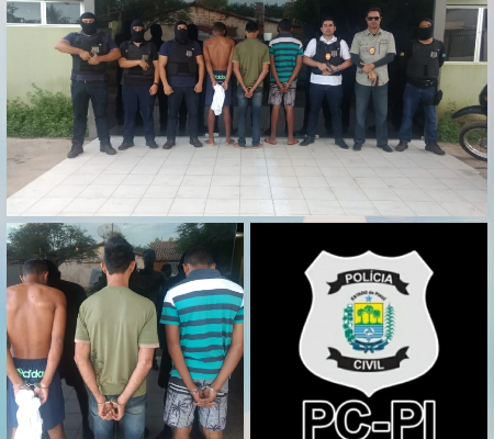 Polícia civil de piripiri deflagra “operação vigília”. Homicidas e outros criminosos são presos