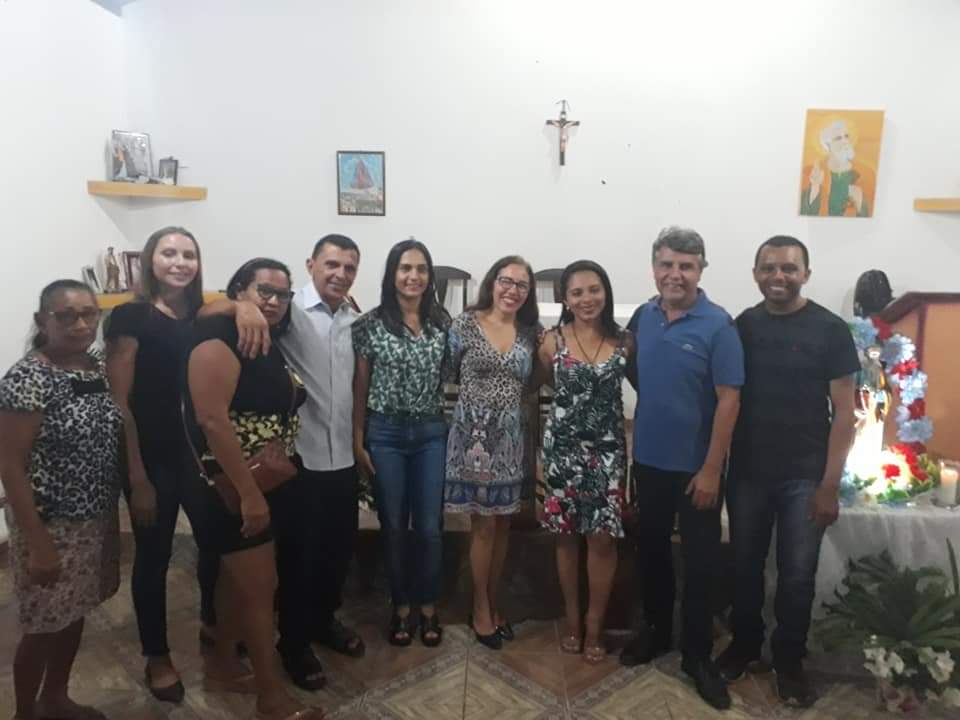 Comunidade Cadoz recebe fiéis, prefeito João Luiz e demais outros, festejando São Pedro 