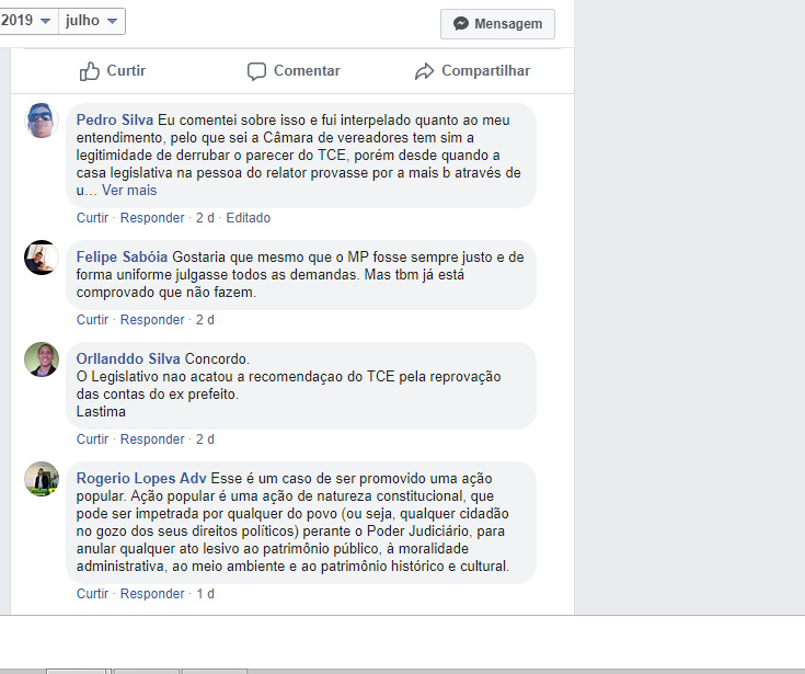 População se manifesta nas redes sociais contra decisão de vereadores em Barras. - Imagem 1