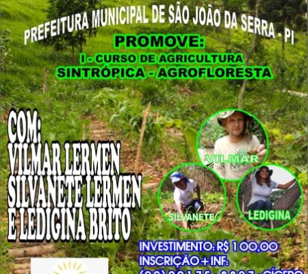 Prefeitura promove I curso de agricultura