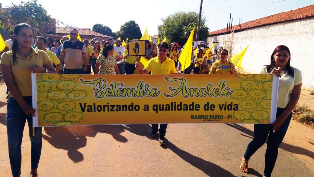 Prefeitura de Barro Duro realiza caminhada pela vida, no Setembro Amarelo - Imagem 1