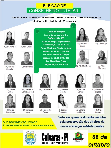 CMDCA: Coivaras se prepara para Eleição de Conselheiro Tutelar - Imagem 1