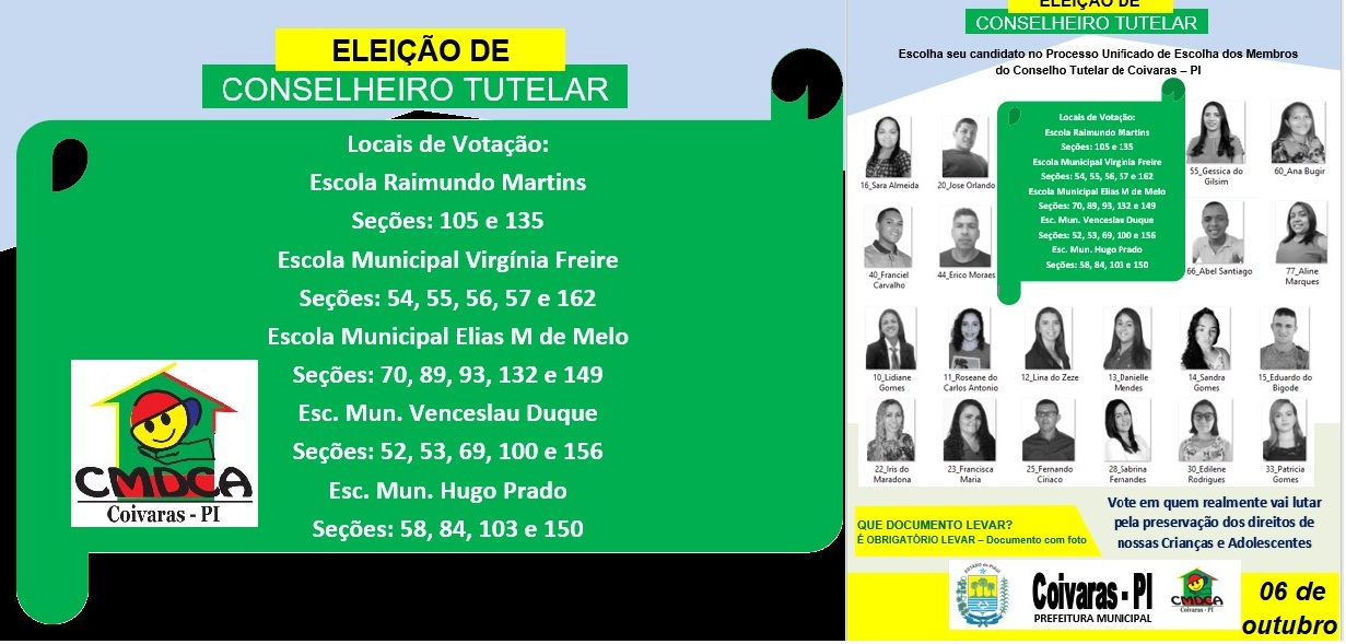 CMDCA: Coivaras se prepara para Eleição de Conselheiro Tutelar - Imagem 3