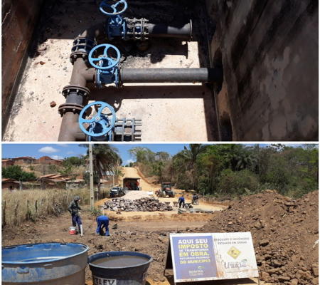 Obra de esgotamento sanitário está a todo vapor