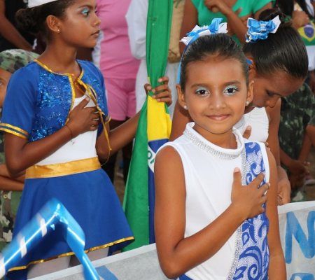 Escolas da zona rural participaram do desfile cívico de 7 de setembro 