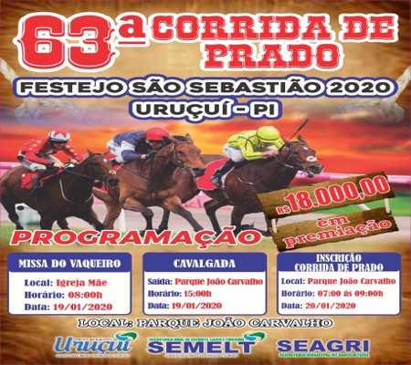 Corrida de Prado em Uruçuí terá 18 mil em premiação