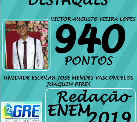 ENEM 2019: alunos da rede pública de ensino tiraram notas acima de 900 pontos