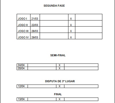 Tabela de jogos do campeonato municipal de futebol de Santo Inácio do Piauí 2020 - Imagem 2