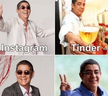 Famosos aderem a nova moda da web:  Facebook, Insta, Tinder e Linkedin