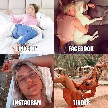 Famosos aderem a nova moda da web:  Facebook, Insta, Tinder e Linkedin - imagem 14466