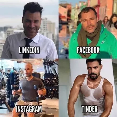 Famosos aderem a nova moda da web:  Facebook, Insta, Tinder e Linkedin - imagem 14467