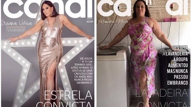 Dona de casa conquista celebridades ao imitá-las em capas de revistas - imagem 13269