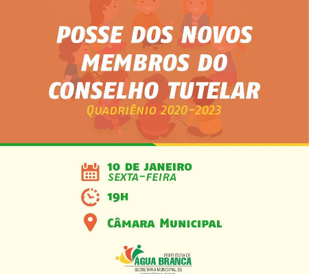 Novos conselheiros tutelares de Água Branca tomam posse nesta sexta (10)