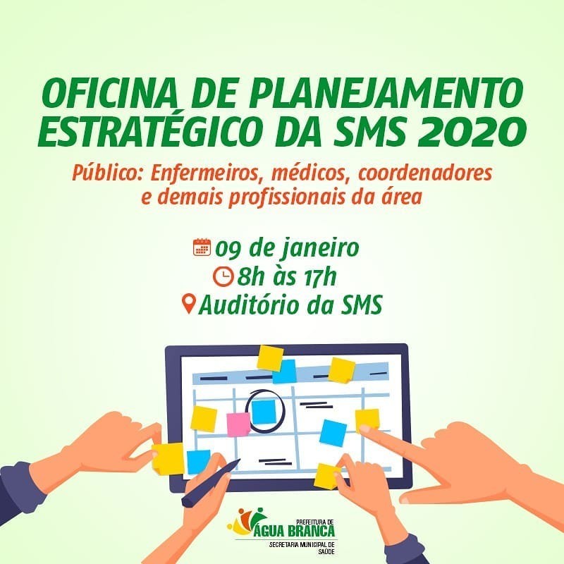 Saúde de Água Branca realiza oficina de planejamento estratégico nesta quinta (9)
