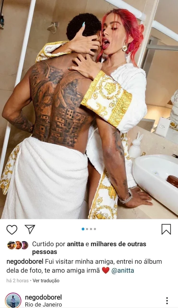 Nego do Borel faz ensaio ousado com Anitta no banheiro e é detonado - imagem 28581