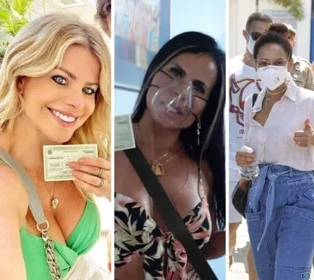 Famosos comparecem às urnas para votar neste domingo