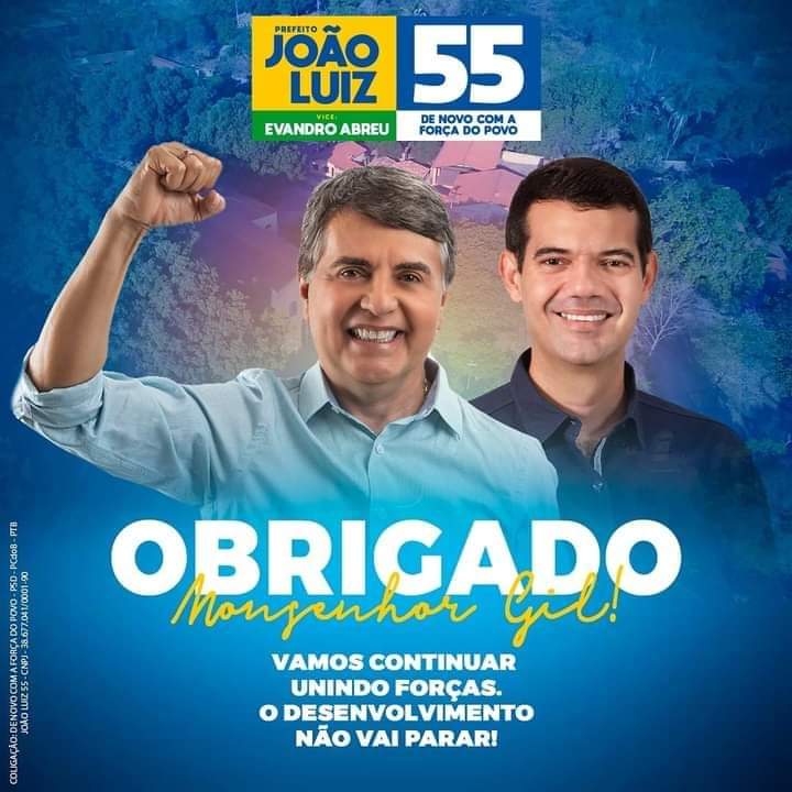 João Luiz é reeleito em Monsenhor Gil com 1.950 votos de maioria - Imagem 2