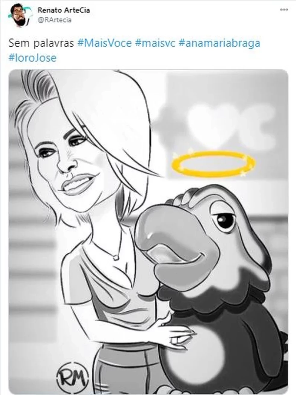 Ilustrações com Tom Veiga invadem as redes sociais em homenagens - imagem 28900