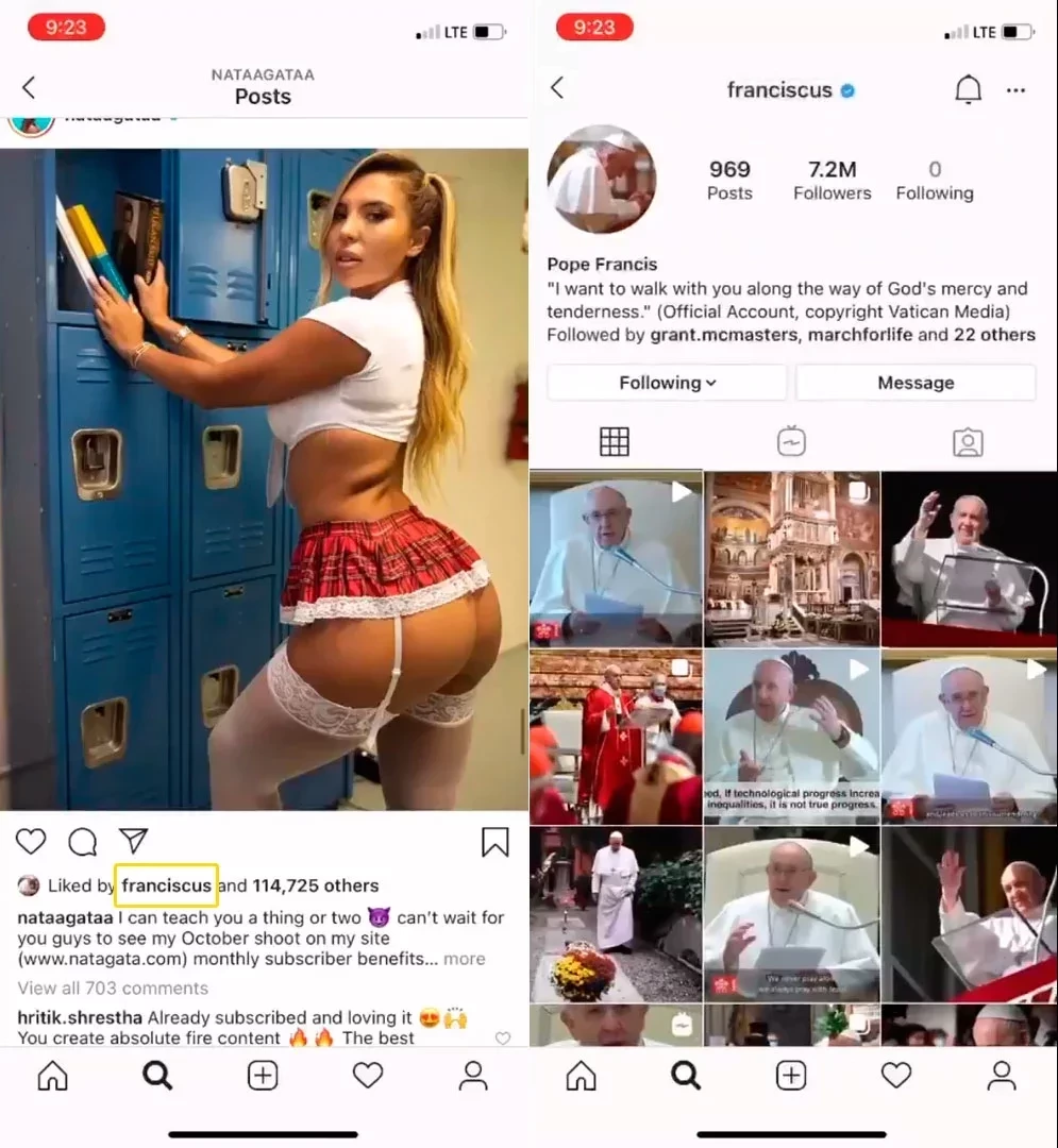 Brasileira que ganhou curtida de conta do Papa tem site erótico; fotos - imagem 29769